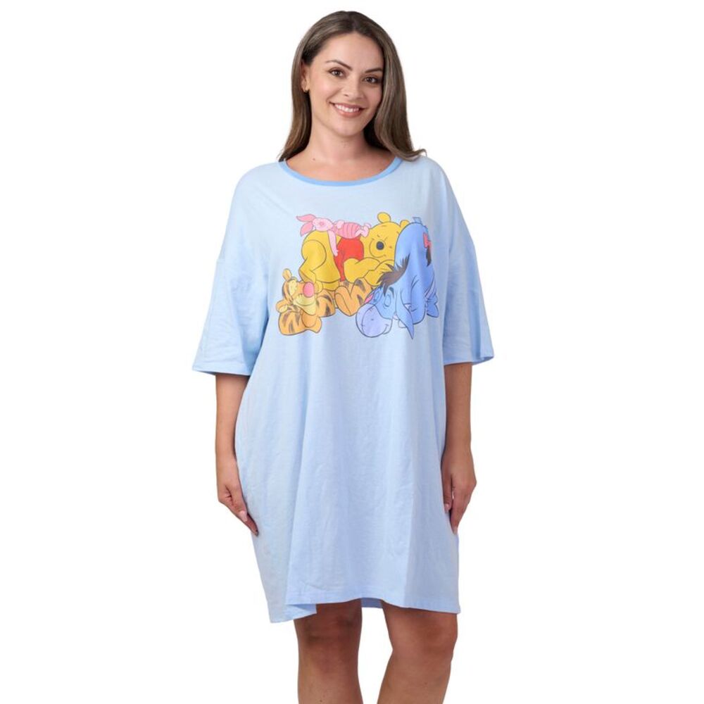 Womens & Womens Plus Disney Pooh Eeyore & Friends Sleep Shirt Pajamas One Size